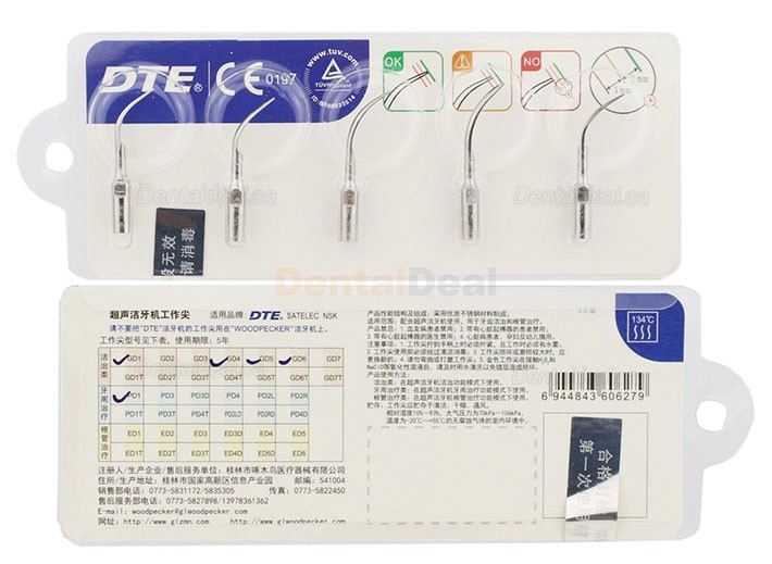 Woodpecker&reg; DTE D7 Dental Ultrasonic Scaler with LED Handpiece Fit SATELEC